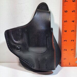 FALCO BLACK LEATHER IWB HOLSTER FOR SW & COLT 38SP & 357M SMALL FRAME REVOLVERS